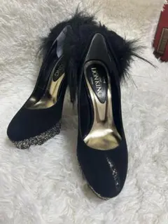 [極美品] DIANA ハイヒール グリッター ライオンキング ブラックのサムネイル