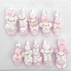 ネイルチップ 量産型 ゴテゴテ 平成女児 平成ネイル