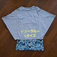 SHOO LA RUE 半袖 ドルマン トップス 花柄レイヤードのサムネイル