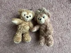 ダッフィ&シェリーメイ ピンバッジぬいぐるみセット