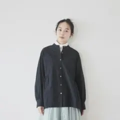 新品未使用タグ付き grin コットンギャザーブラウス（北欧暮らしの道具