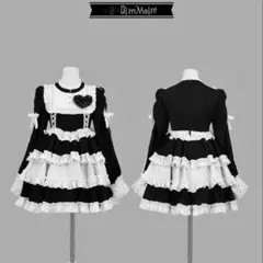 DimMoire フリルに埋もれて見る悪夢ドレス Black&White M - メルカリ
