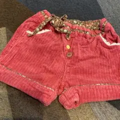 セラフのくすみピンクショートパンツ　コーデュロイ