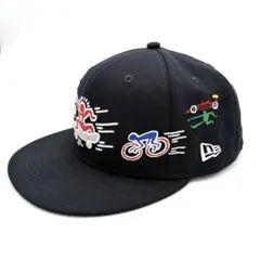 【美品】ニューエラ キースヘリング コラボ キャップ 59FIFTY 7 1/2
