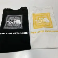 THE NORTH FACE バンダナ　スクエア　ロゴ Tシャツサイズ　M