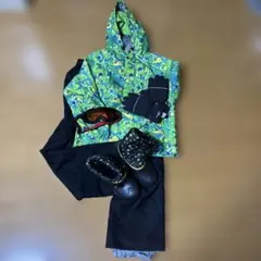 スキーウェア セット　135〜155 ゴーグル、手袋、スノーブーツ