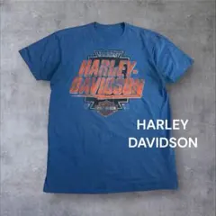 2017年製Harley-Davidson デイトナ両面プリントTシャツ ブルー
