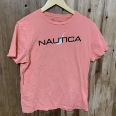 【 3036番】nautica Tシャツ メンズM ピンク系