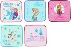 アナと雪の女王 ミニタオル 5枚組 アナ雪 洗い替え 入学入園準備 新品