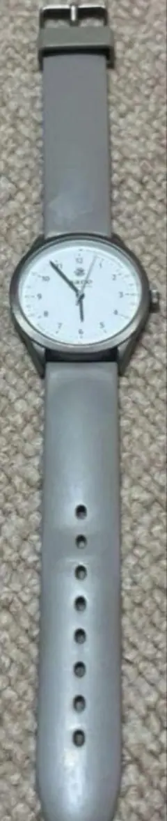 nano アナログ腕時計 シルバー/グレー