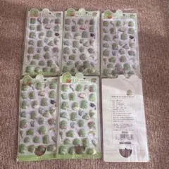 恐竜ボンボンドロップシール6枚セット　立体シール