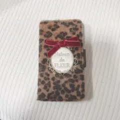 ♡Maison de FLEUR ヒョウ柄 レオパード柄 手帳型ケース♡のサムネイル