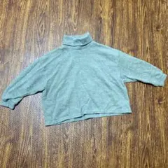 digreen タートルネック ニット M くすみグリーン