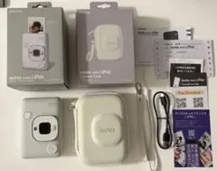 instax mini LiPlay MISTY WHITEと専用ケースセット