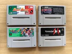 スーファミ4本セット　F-ZERO ロマンシング サガ　ファミスタ　soccer