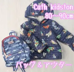 キャスキッドソン/クマ柄アウター＆乗り物柄リュック1歳〜1歳半程度