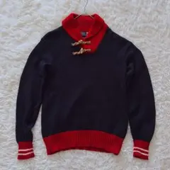 ヴィンテージ ポロラルフローレン ショールカラー 綿 セーター メンズ Lサイズ