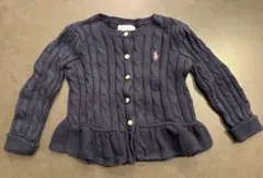 ラルフローレン ネイビー カーディガン 24M （80cm〜90cm）