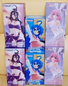 6体セット　らき☆すた　オーバーロード　他　プライズ　フィギュア　 　まとめ売り