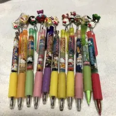 ハローキティ ボールペン 、シャープペン11本セット(中古)