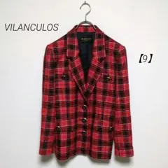 VILANCULOS【9】チェックテーラードジャケット 総柄ジャケットのサムネイル