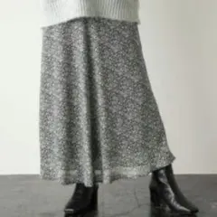 LOWRYSFARM コバナキリカエフレアスカート ブラック