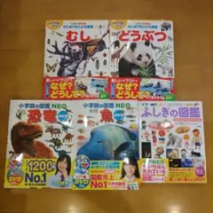 小学館の図鑑 NEOと学研の図鑑LIVE 計5冊セット　小学生 図鑑ライブ