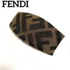 1974 FENDI バレッタ ズッカ ブラウン ゴールド 髪留め