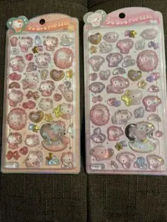 国内正規品・うるちゅるポップシール サンリオベビー キティ、マイメロ