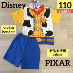 【新品】トイストーリー ウッディ なりきり衣装 110◆半袖Tシャツハーフパンツ