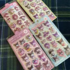 Relief stickerぷっくりシール クロミちゃん等 4シート