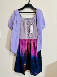 タグ付き axesfemme ラプンツェル コラボ ワンピース ラベンダー