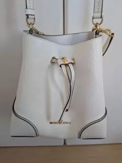 MICHAEL KORS ホワイト バケットバッグ