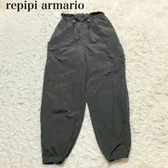 repipi armario ブラック イージーパンツ S ワイド　ウエストゴム