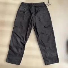 p*読様 COMOLI ダークネイビー リネン×シルク ワイドパンツ サイズ1
