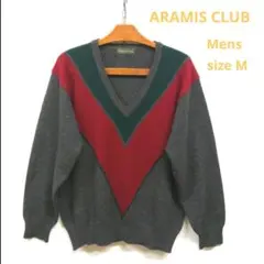 ARAMIS CLUB/アラミスクラブ　Vネック長袖セーター　ヴィンテージレトロのサムネイル