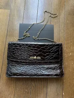 クロコダイル風ショルダーバッグ