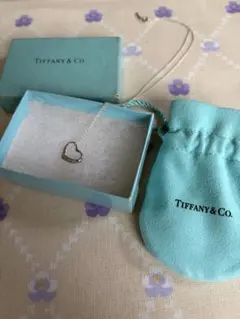 空様専用Tiffanyシルバー オープンハートネックレスシルバー925