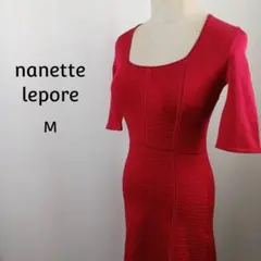 nanette lepore　半袖　ニットワンピース　M　レッド　東京スタイルのサムネイル