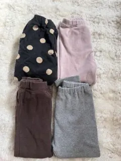 UNIQLO 90サイズ ベビーレギンス 4点まとめ売り