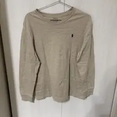 POLO RALPH LAUREN 長袖ポロシャツ Lサイズ ベージュ