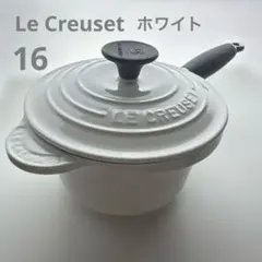 Le Creuset 片手鍋 ホワイト 16のサムネイル