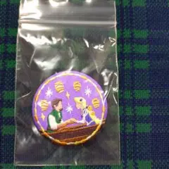 ディズニー Disney 刺繍缶バッジ ラプンツェル