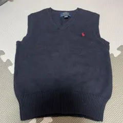 ネイビー　Vネックベスト　ラルフローレン