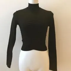 ZARA ザラ ギャザーハイネックカットソー