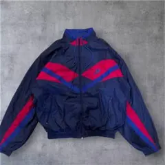 90s 古着 ナイキ NIKE ナイロンジャケット 刺繍ロゴ