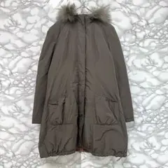 【ジャンニ・ロ・ジュディチェ】ダウンジャケット リアルファー フード付S M