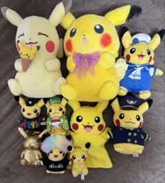 ポケモン　ピカチュウ　ぬいぐるみ　マスコット　まとめ売り　ポケモンセンター