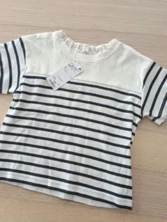 【新品未使用】ボーダーTシャツ 100cmのサムネイル