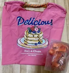 Ball & Chain エコバッグ ピンク